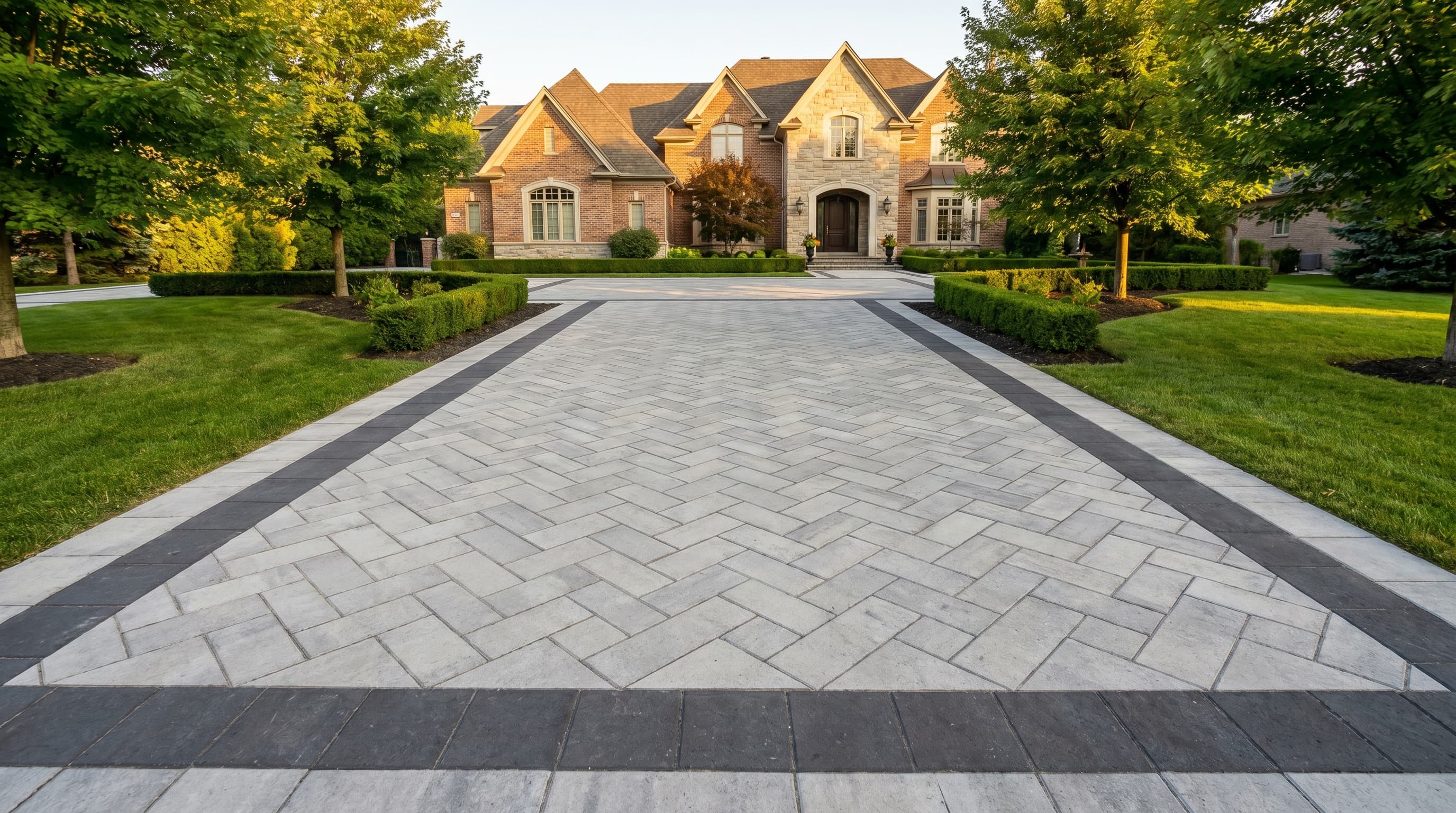 Mississauga paver driveway by McCoy Landscape Group